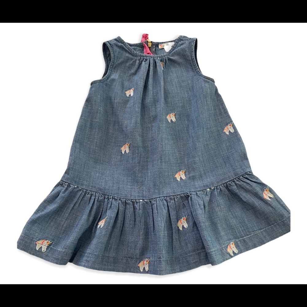J Crew Crewcuts Girls size 2 Unicorn Dress